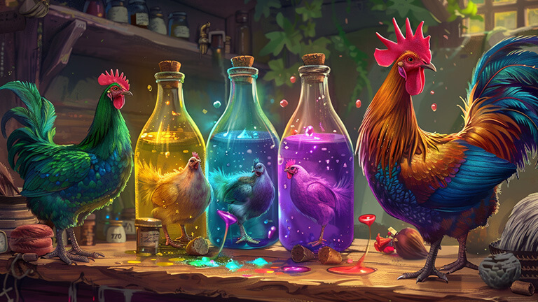 Еліксири для курей та павичів