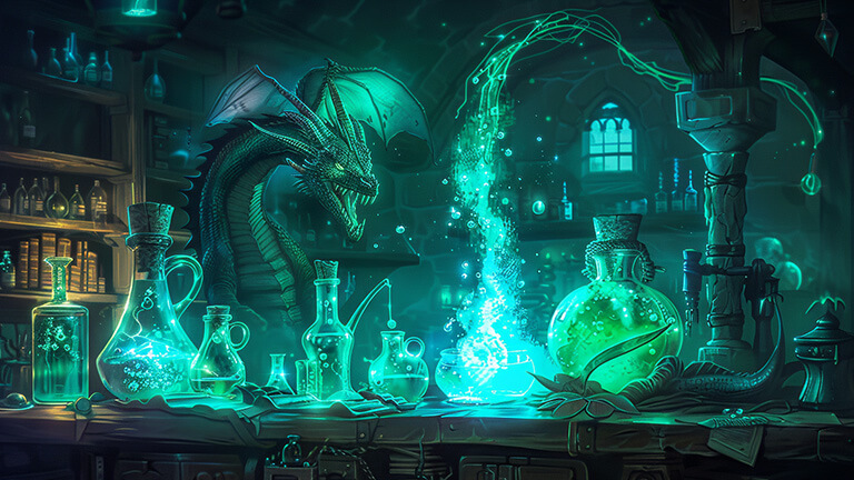 Elixirs and items for dragons