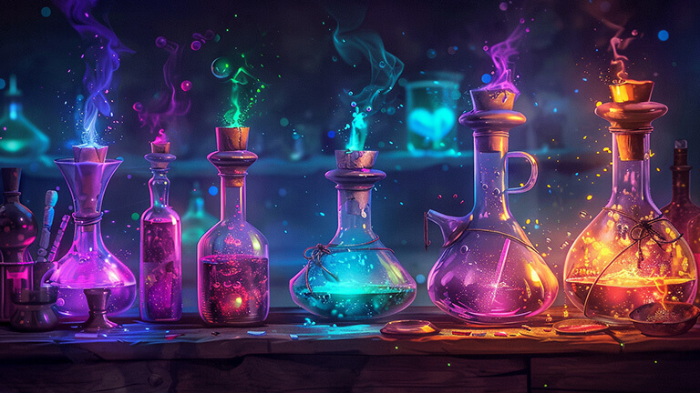 Elixires para personajes de cuentos de hadas