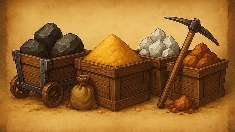 Resources from the mines