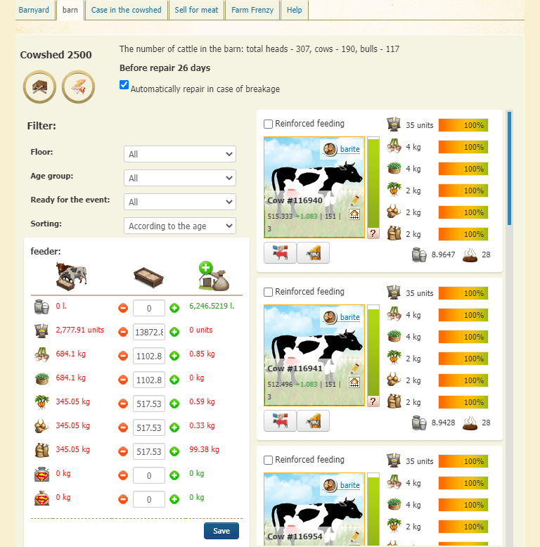 Livestock breeding